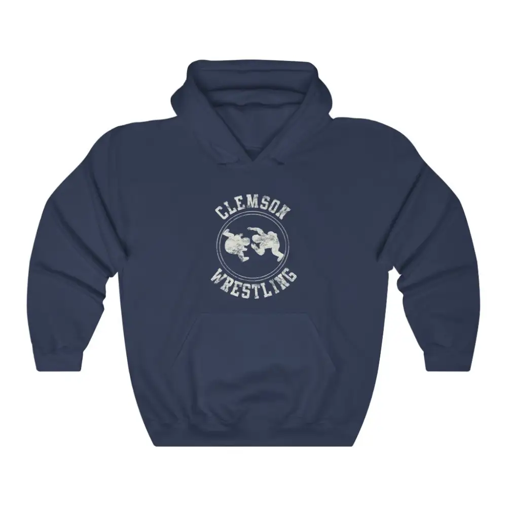 Vintage Badge Wrestling Graphic Pullover Hoodie