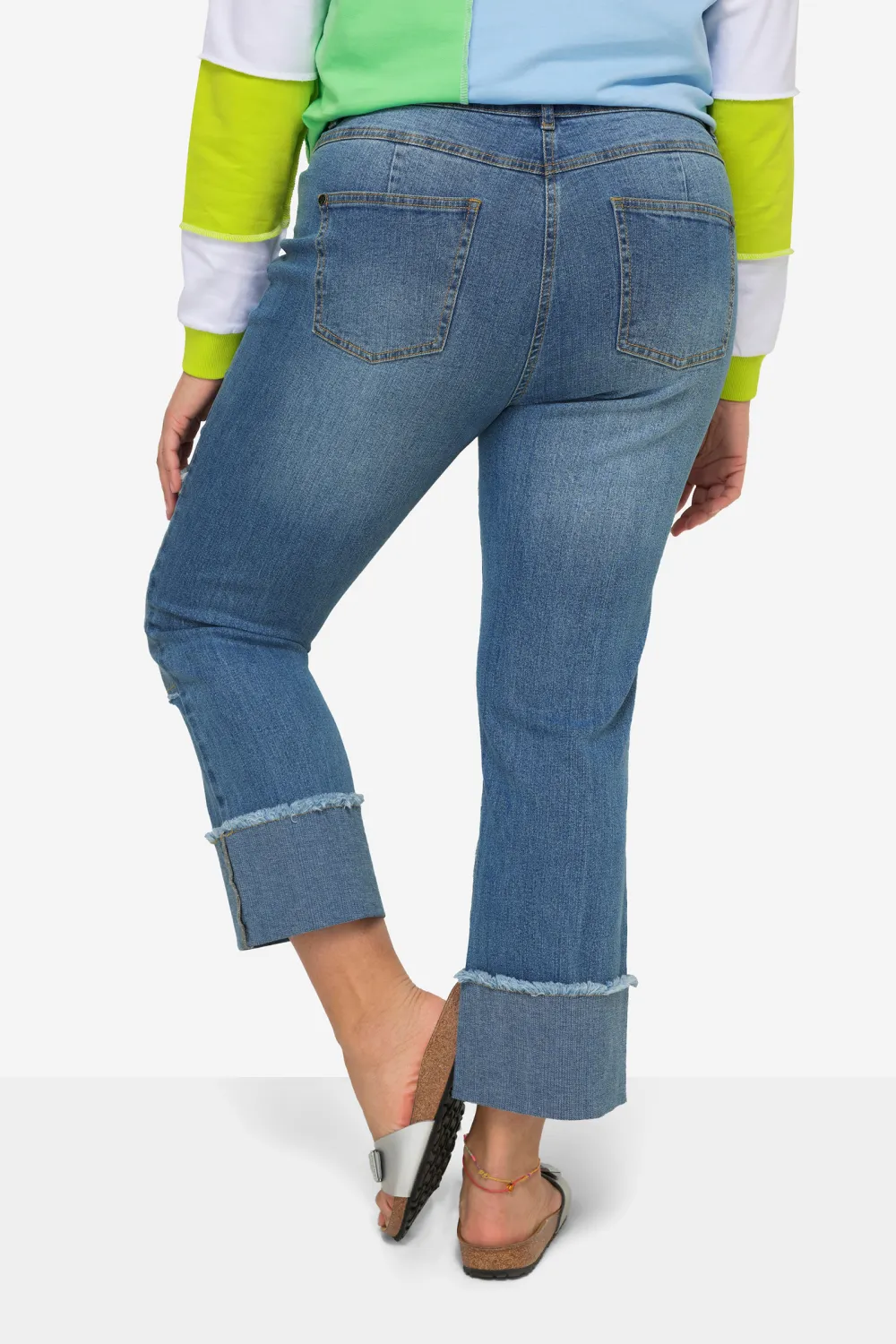 Elastic Patch Jeans
