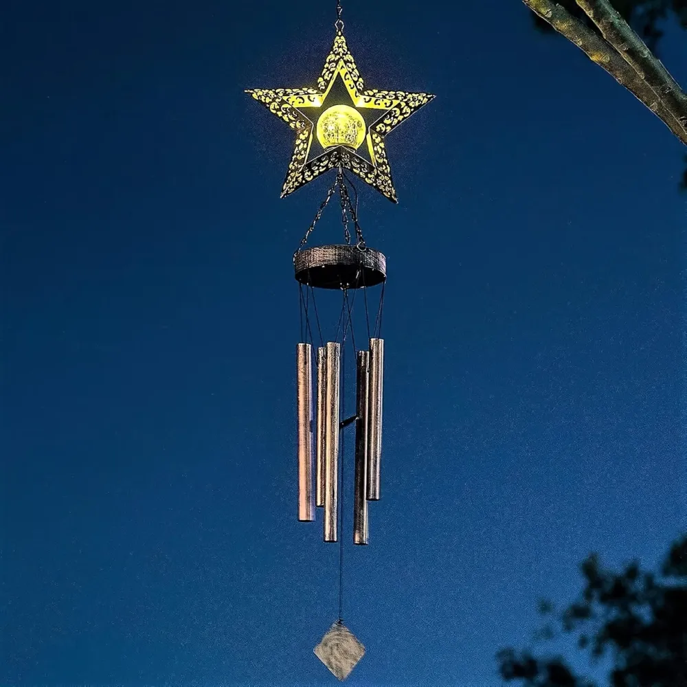 Solar Star Wind Chime Light