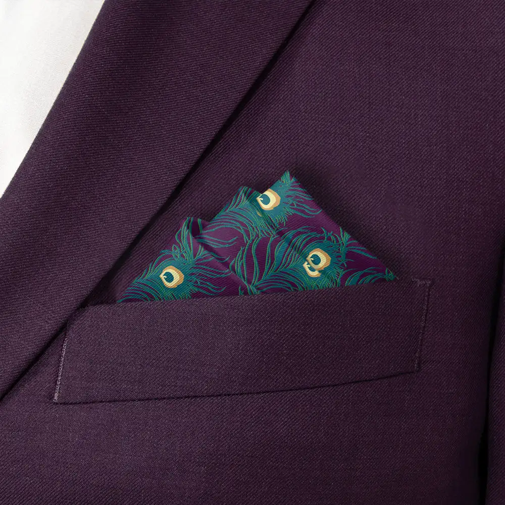Understated Clean Art Deco Novelty Pocket Square