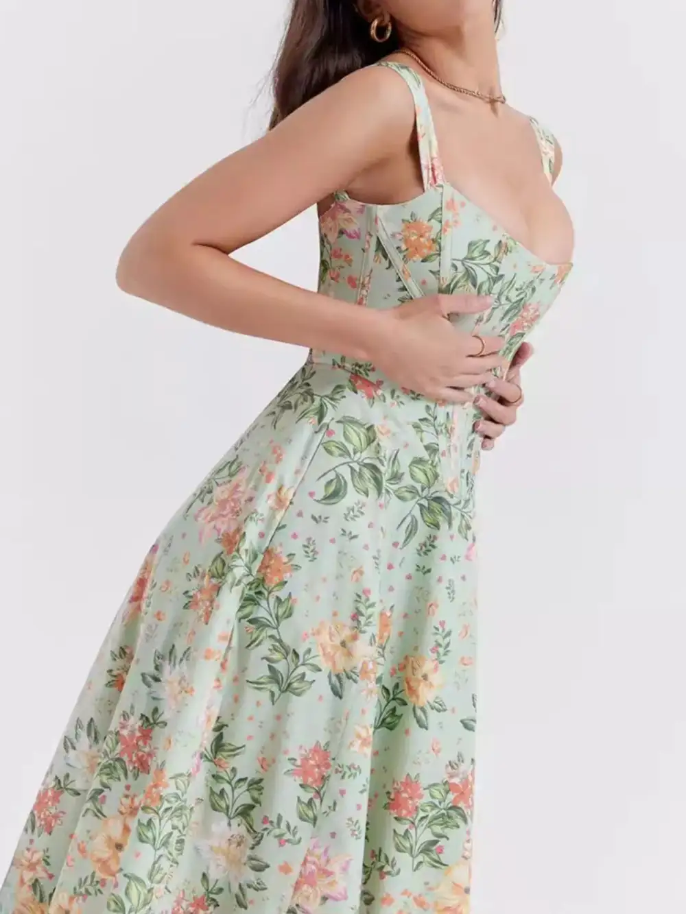 Midi Dress with Slit