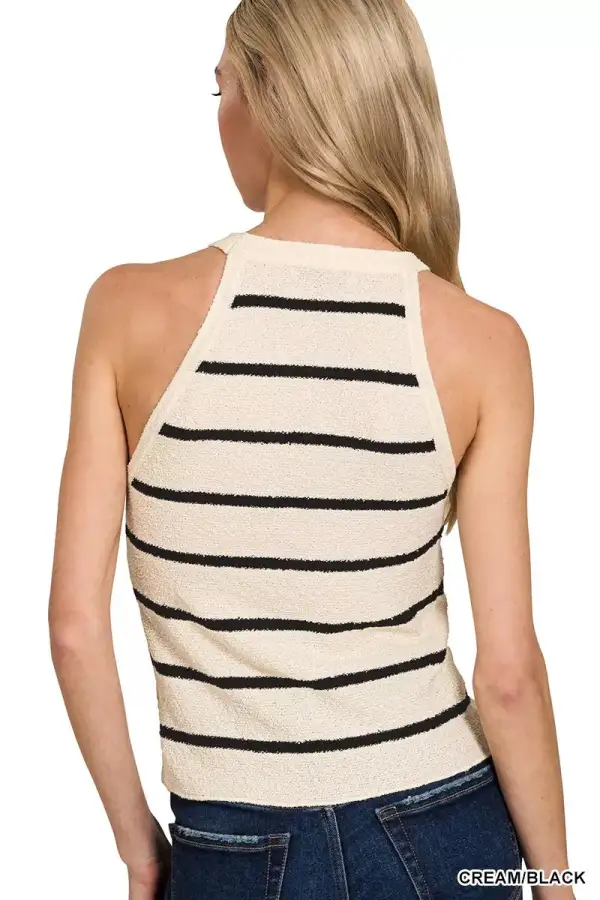 Stripe Sweater Tank Top