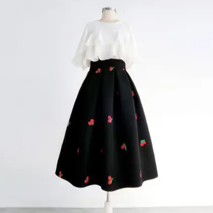 Versatile Layering Everyday Casual Wool Skirt