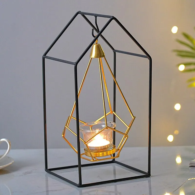 Patterned Metal Round Decorative Holder