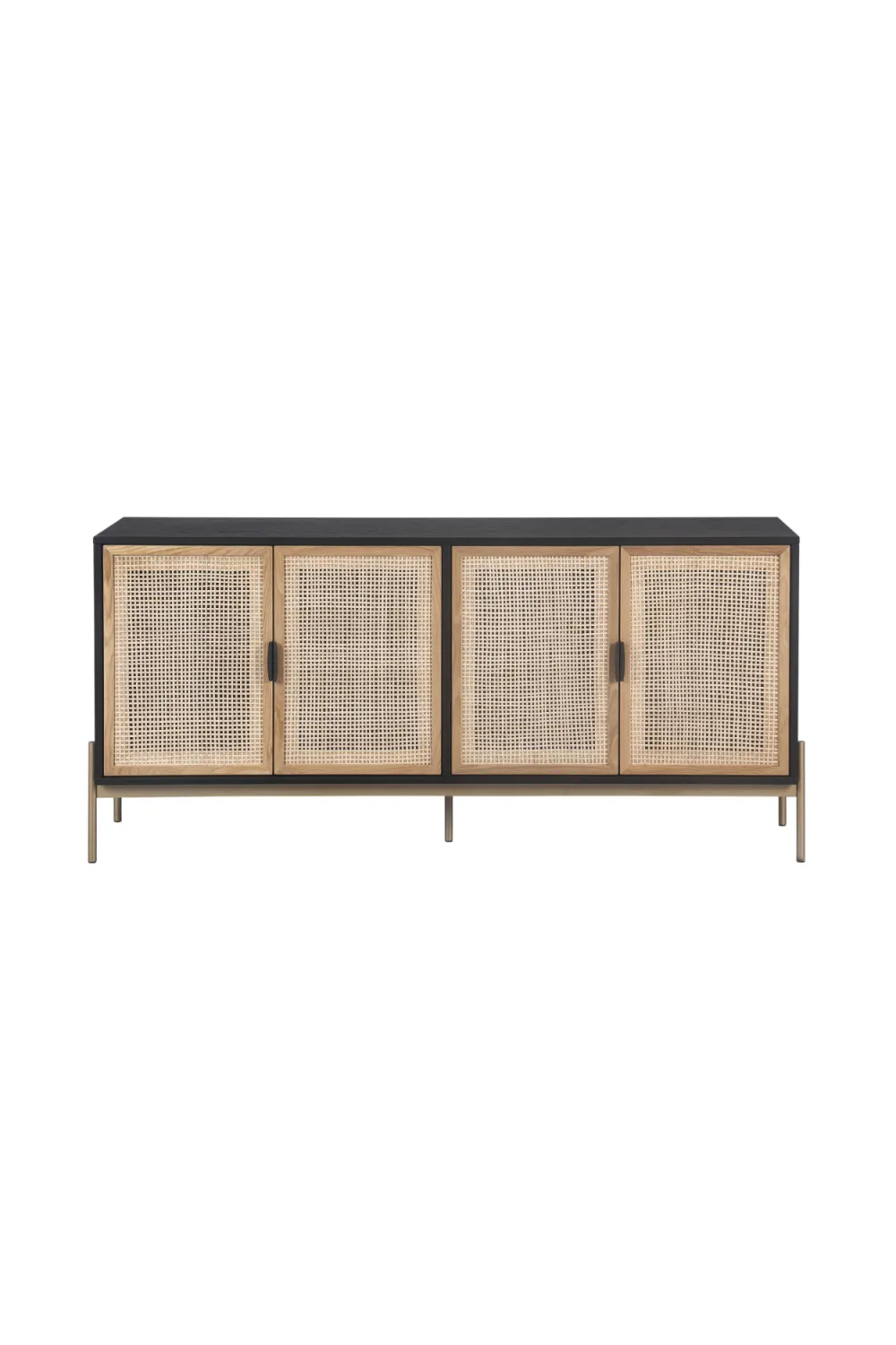 Rattan Four-Door Sideboard