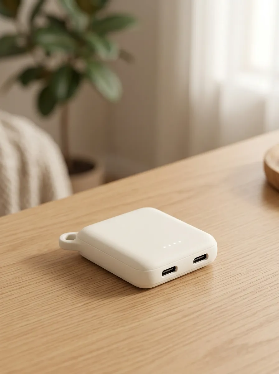White Portable Power Bank