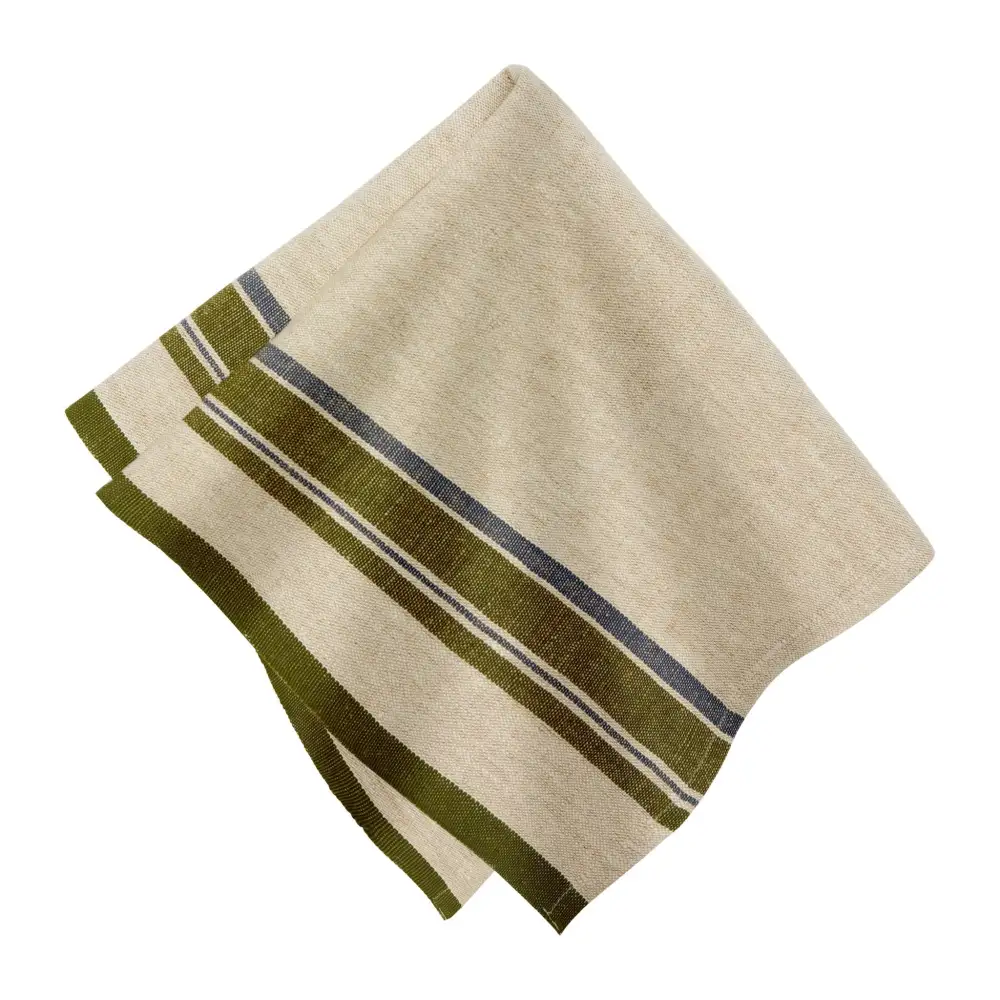 Refined Narrow Stripe Linen Napkin Set