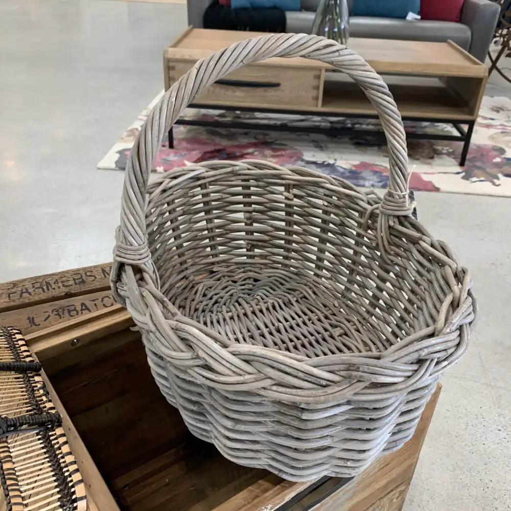 Woven Rattan Storage Basket
