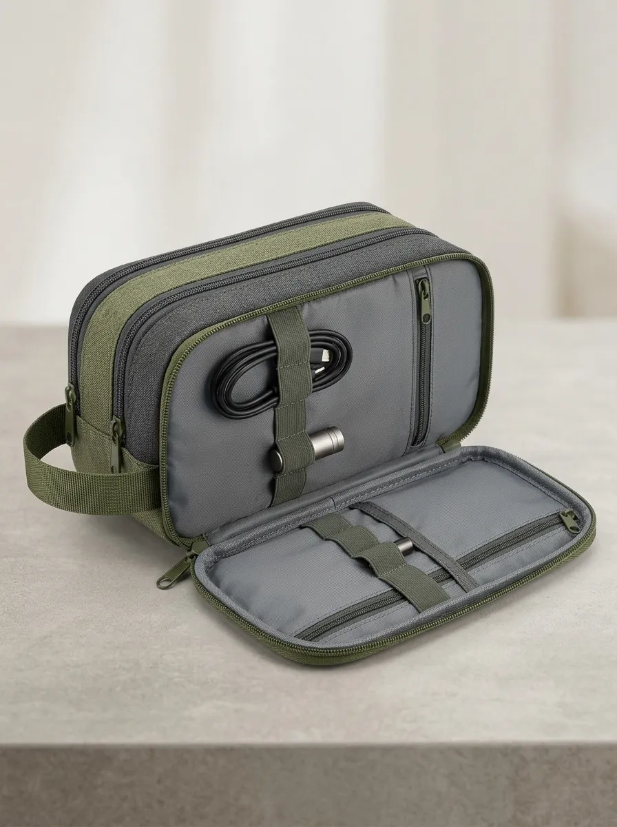Travel Multi-Pocket Travel Tech Organizer Bag