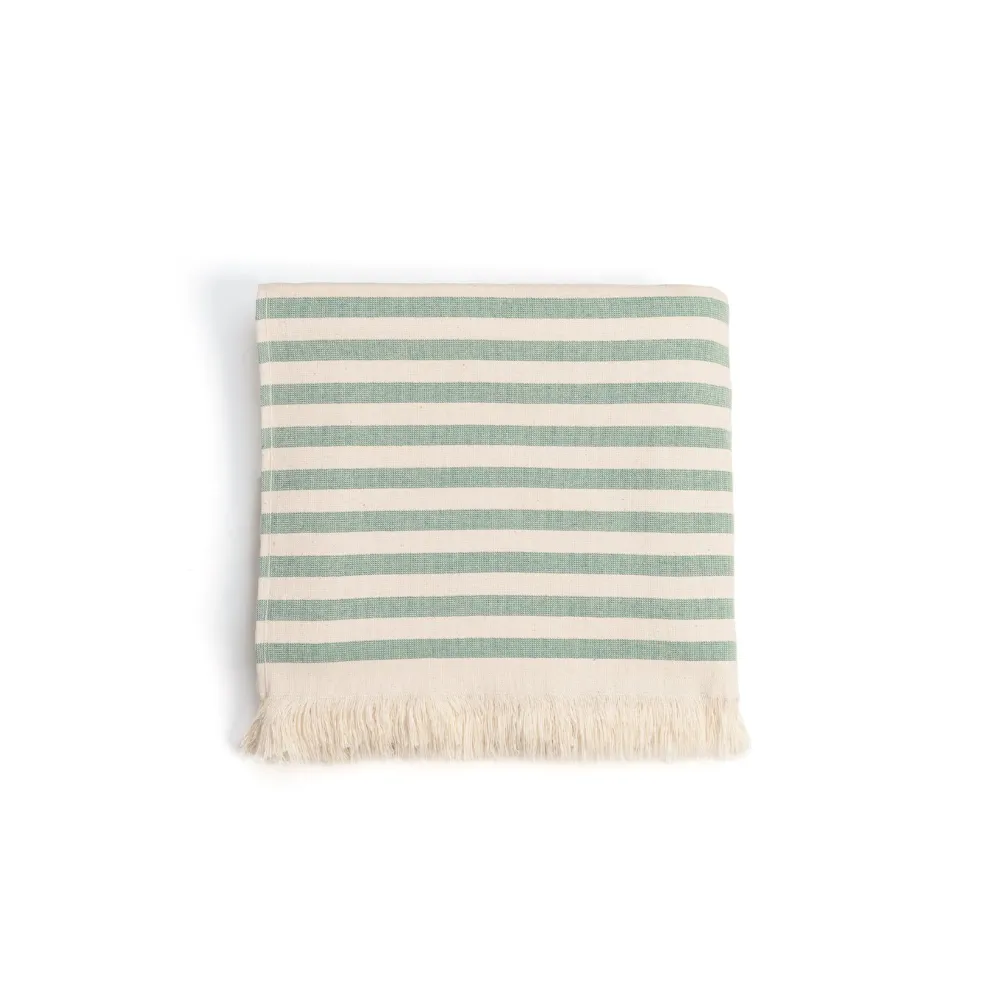 Striped Cotton Oversized Towel