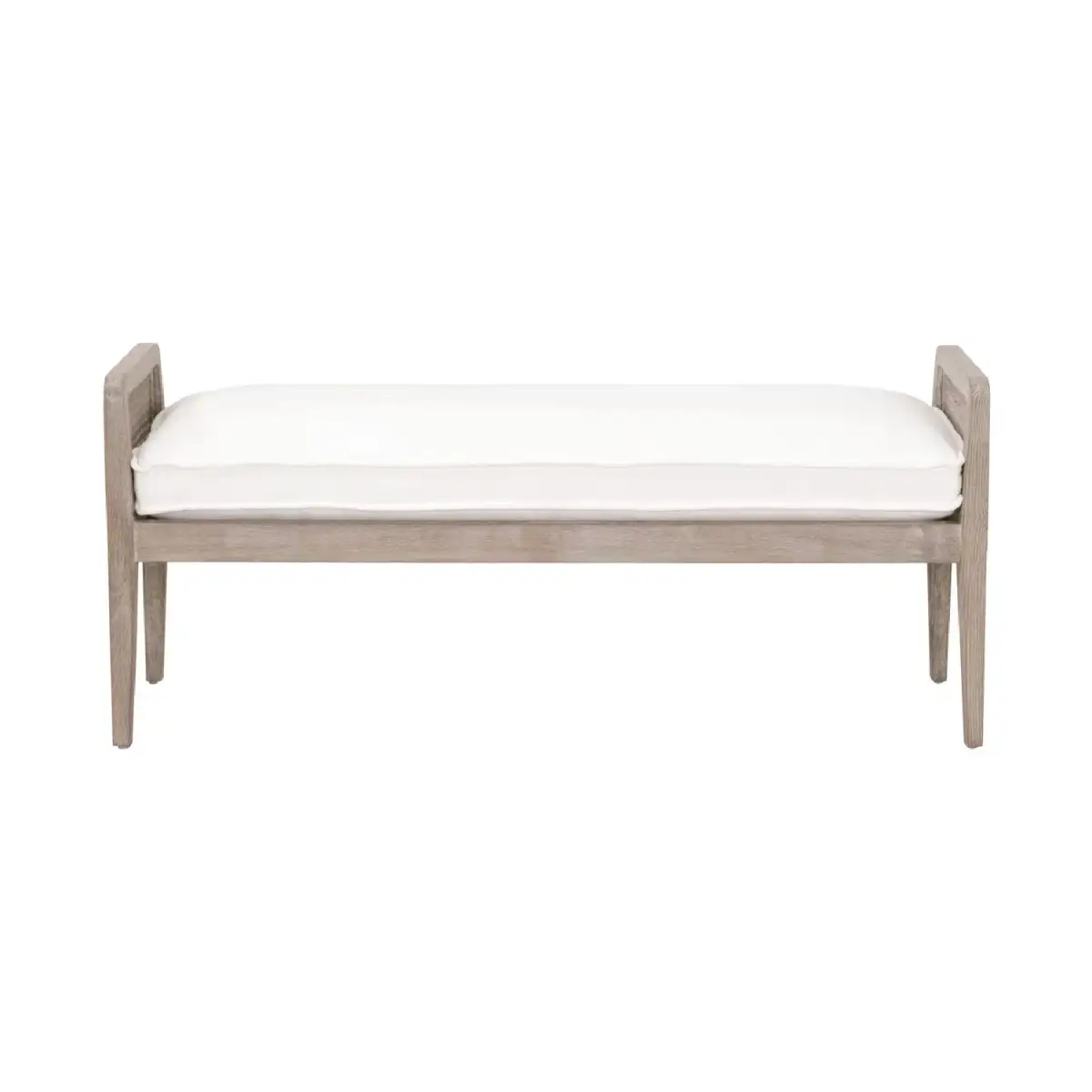 Upholstered Oak Accent Bench