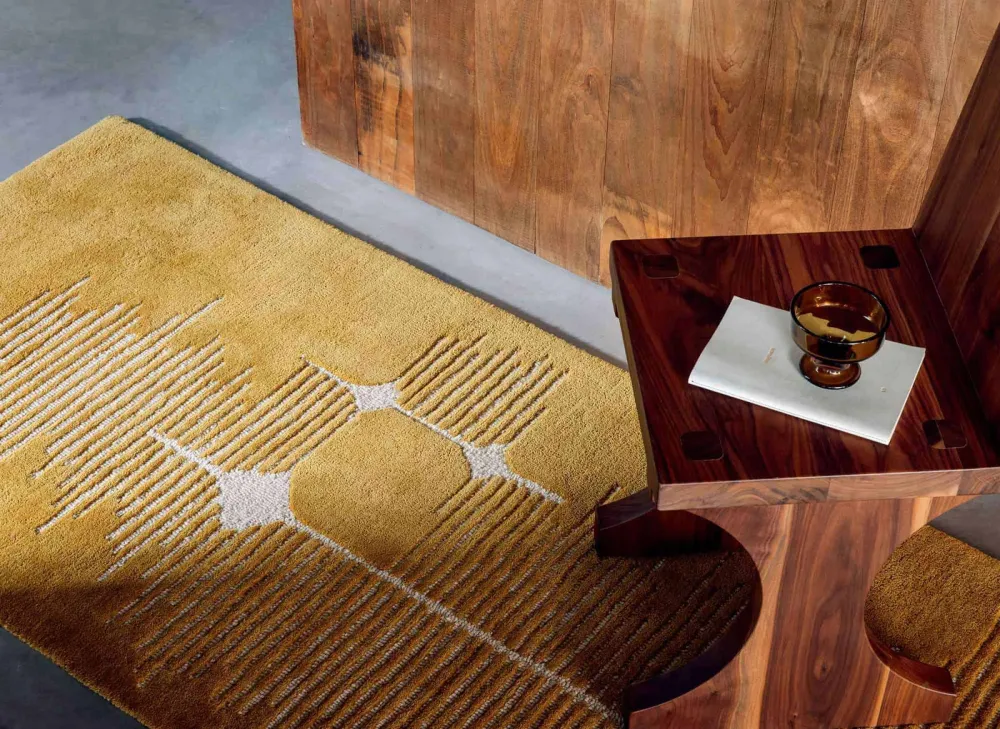 Wool Tufted Geometric Harmonious Area Rug