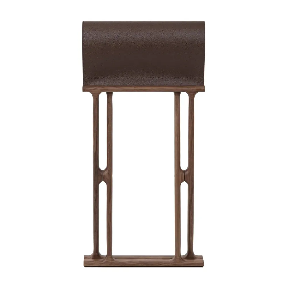 Outdoor Solid Walnut Folding Stool