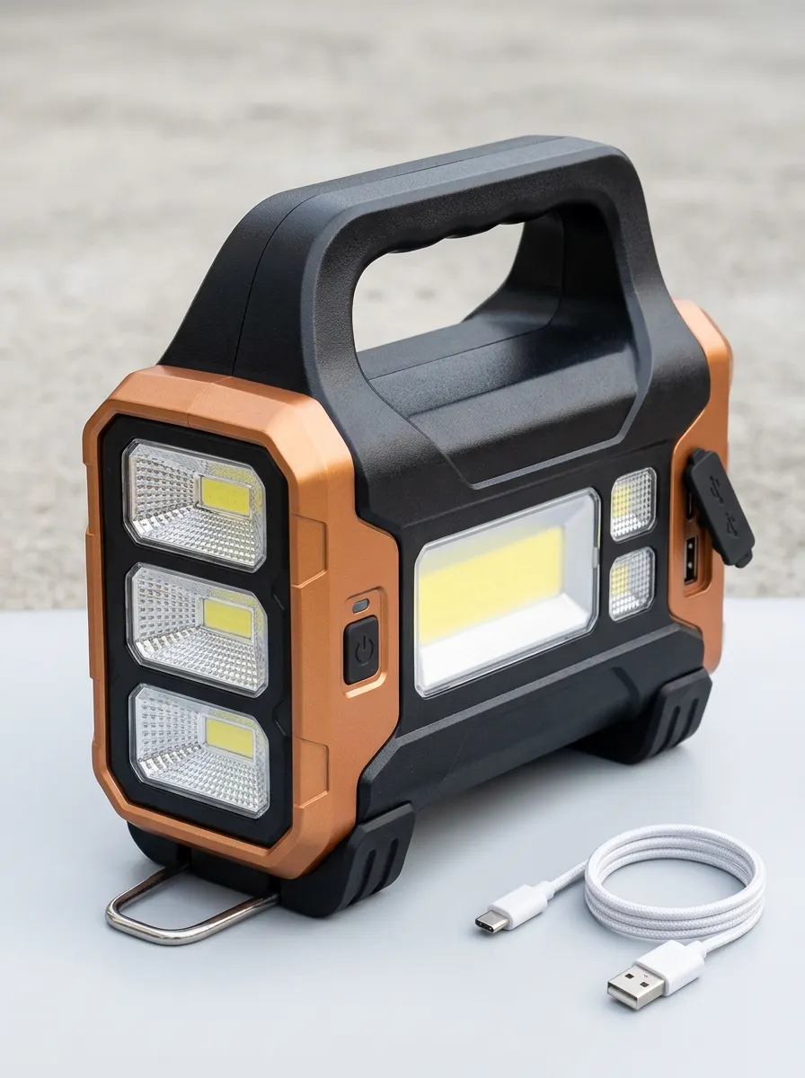 Camping Portable COB LED Rechargeable Work Light