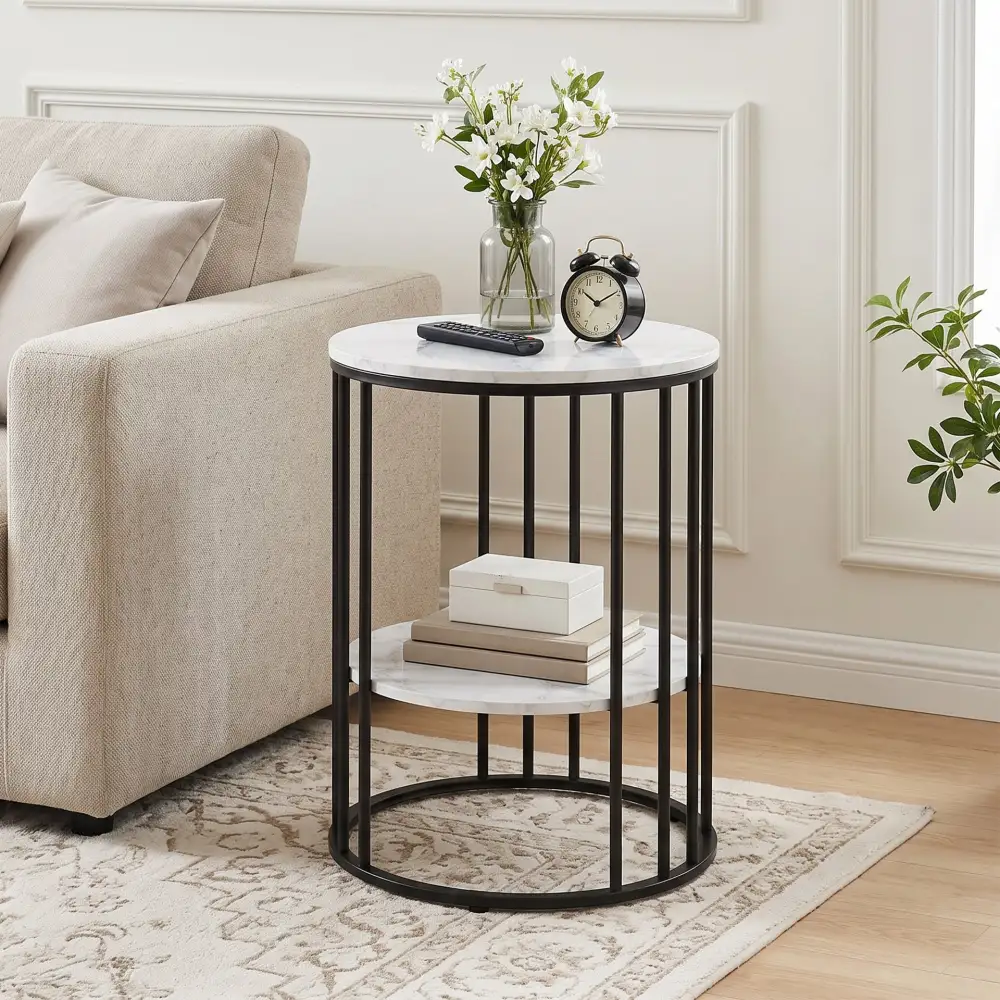 Round Storage Coffee Table