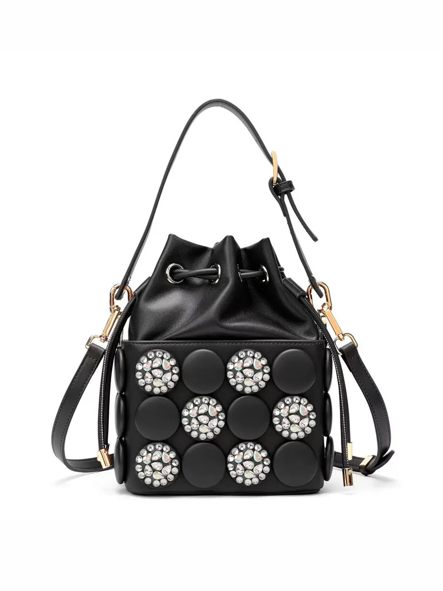 Persephone Retro-Button Cylindrical Bag
