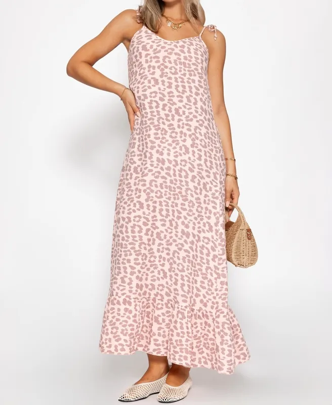 Pink Animal Print Dress
