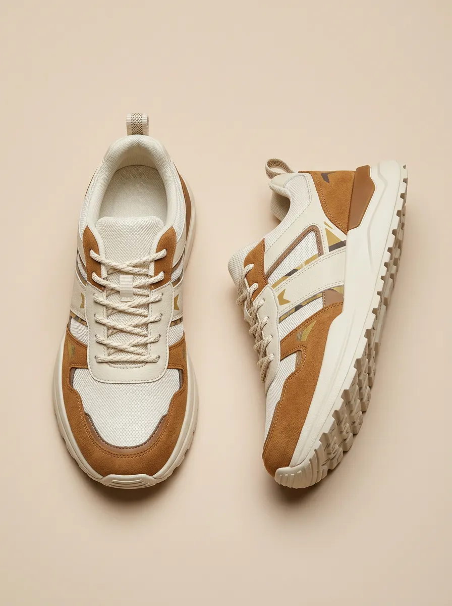 Unisex Casual Suede Camo Print Sneakers
