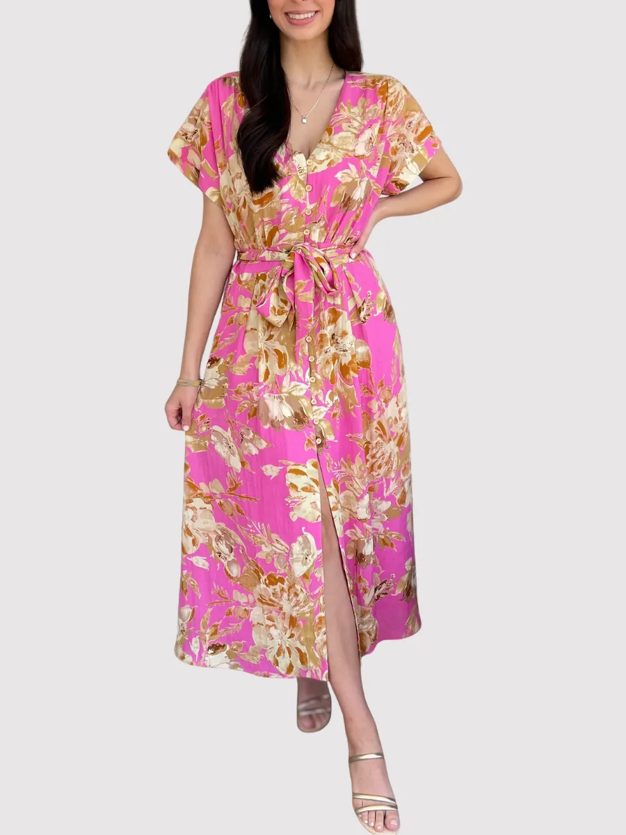 Classic Floral Maxi Dress