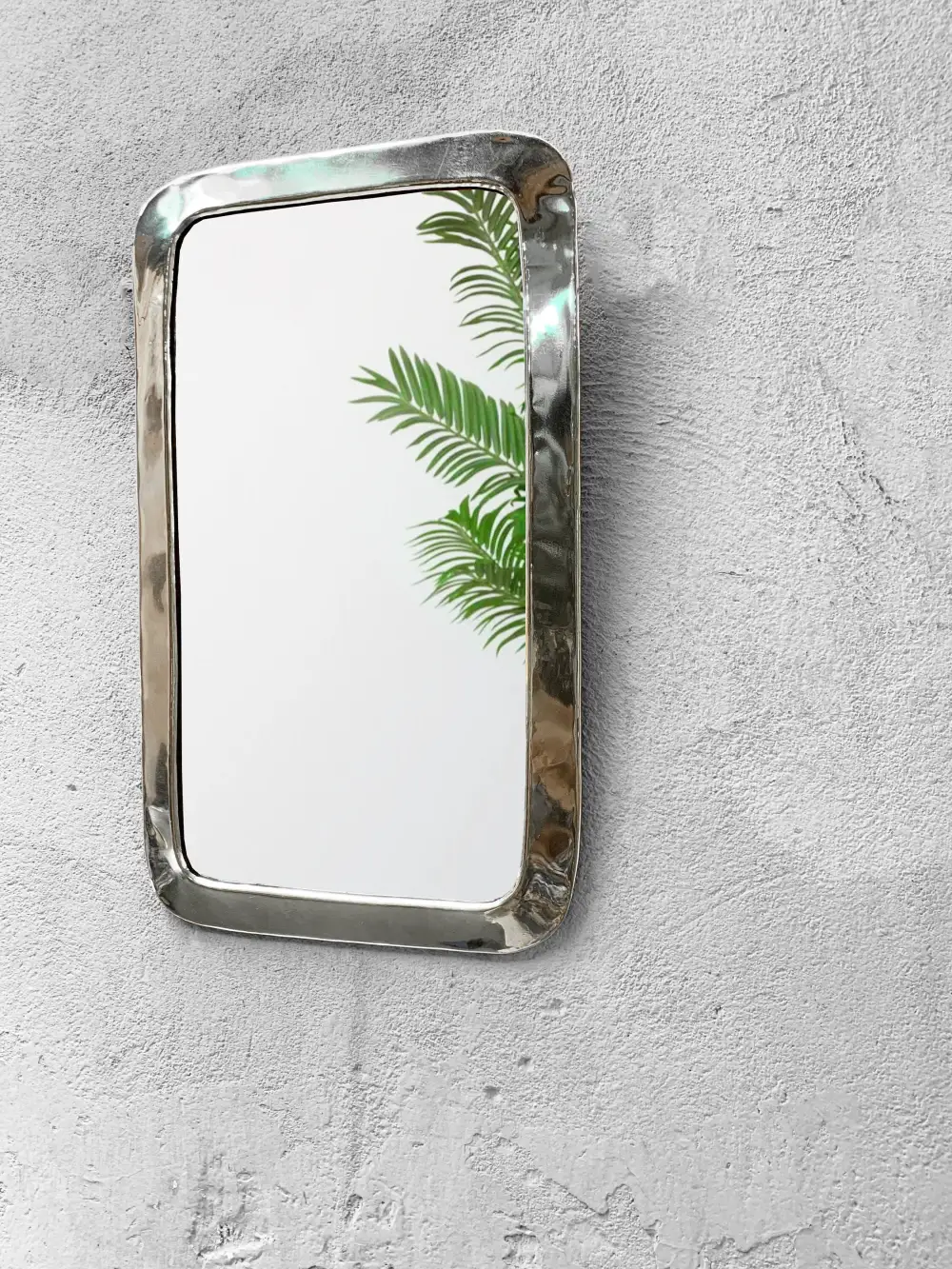 Handcrafted Rectangle Brass Wall Mirror