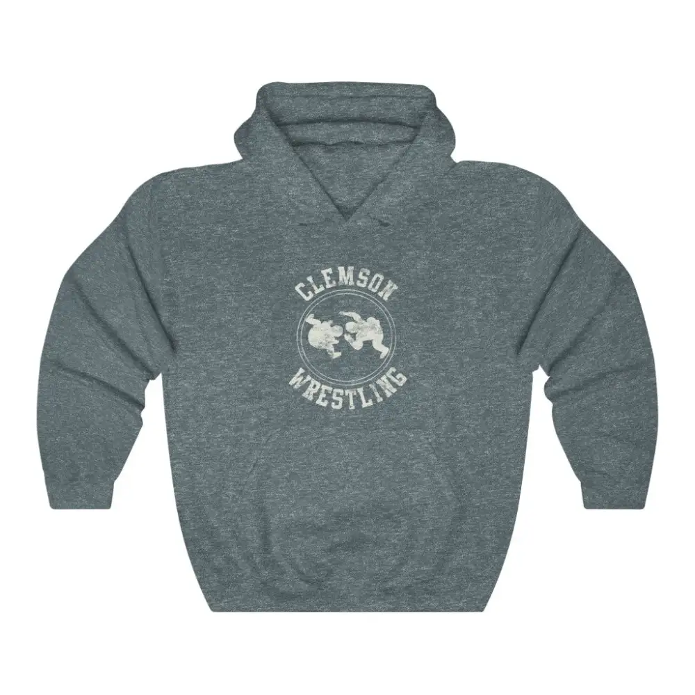 Vintage Badge Wrestling Graphic Pullover Hoodie