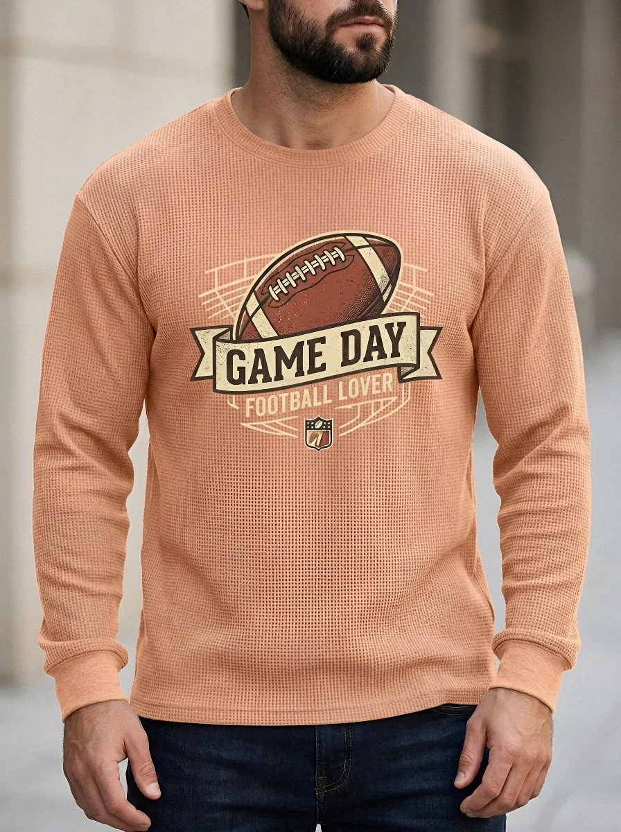 Football Graphic Casual T-Shirt