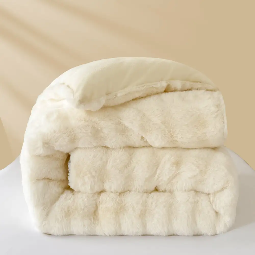 Faux Fur Bubble Faux Fur Comforter Quilt