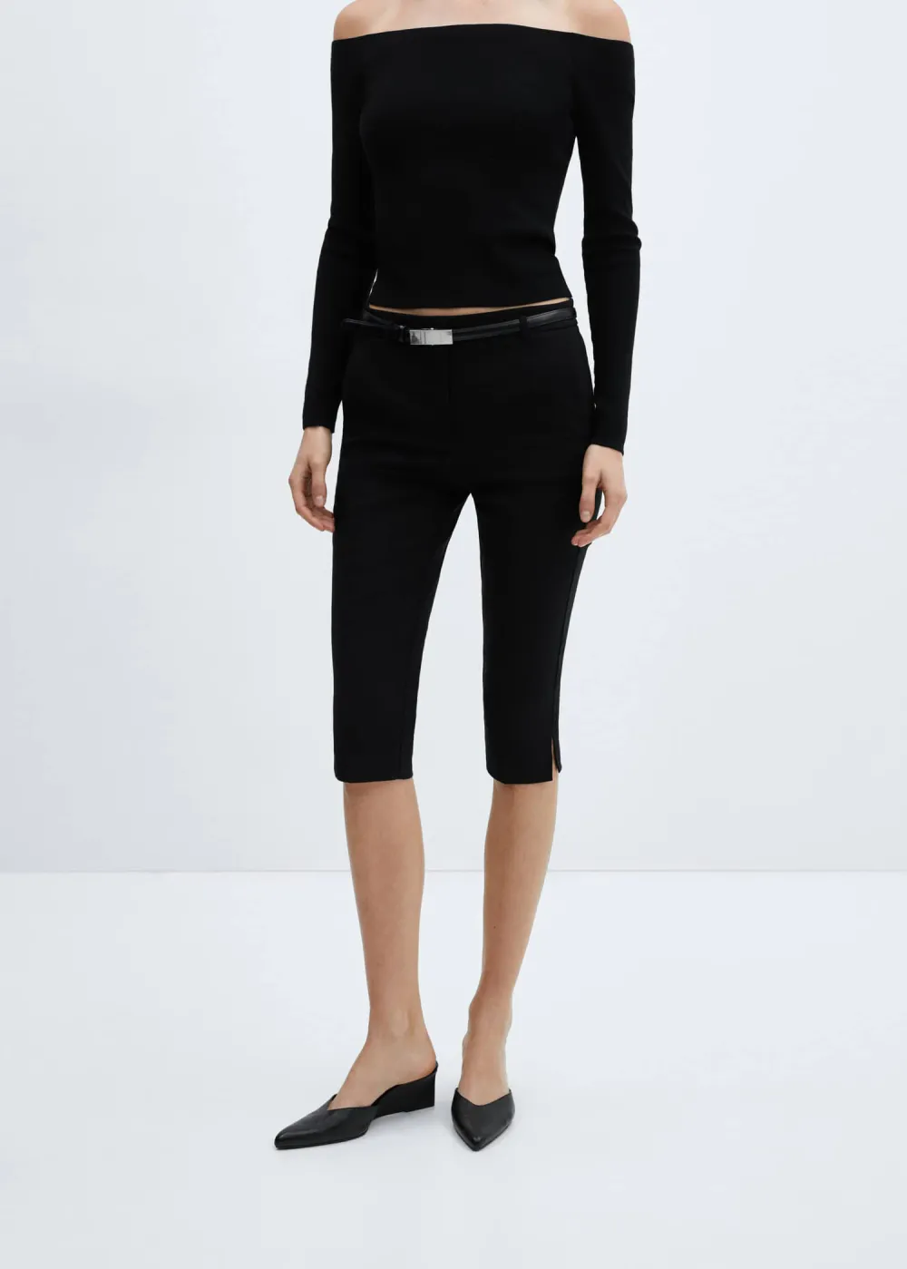 Belted Capri Trousers