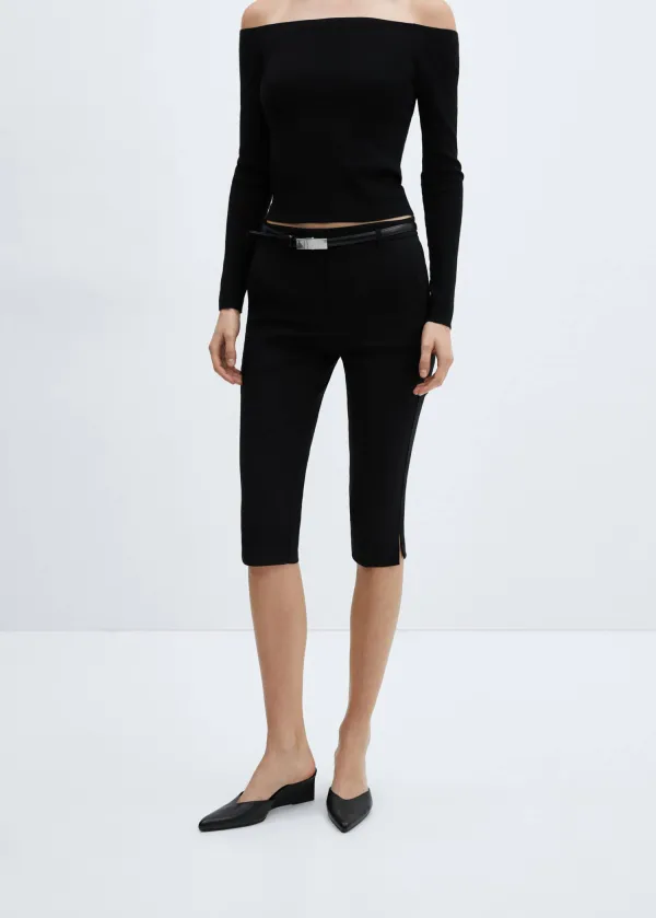 Belted Capri Trousers