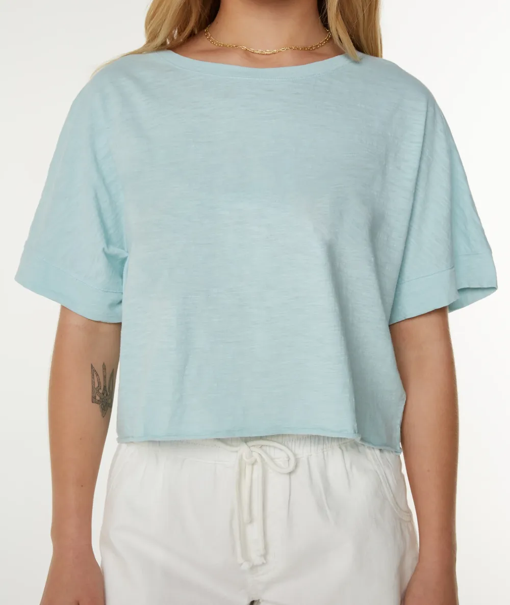 Solid Color College Style Loose T-Shirt