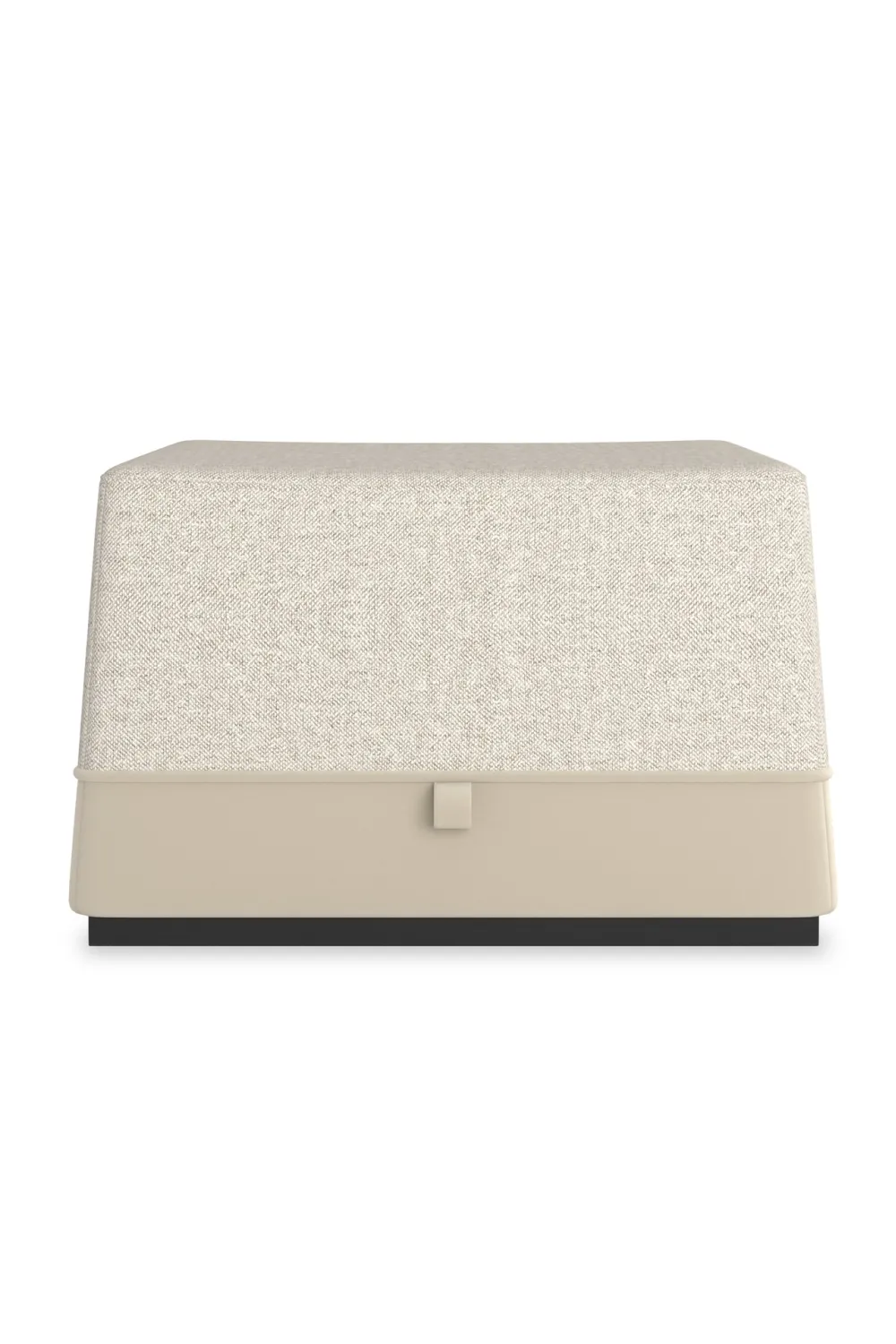 Tufted Textured Upholstered Ottoman