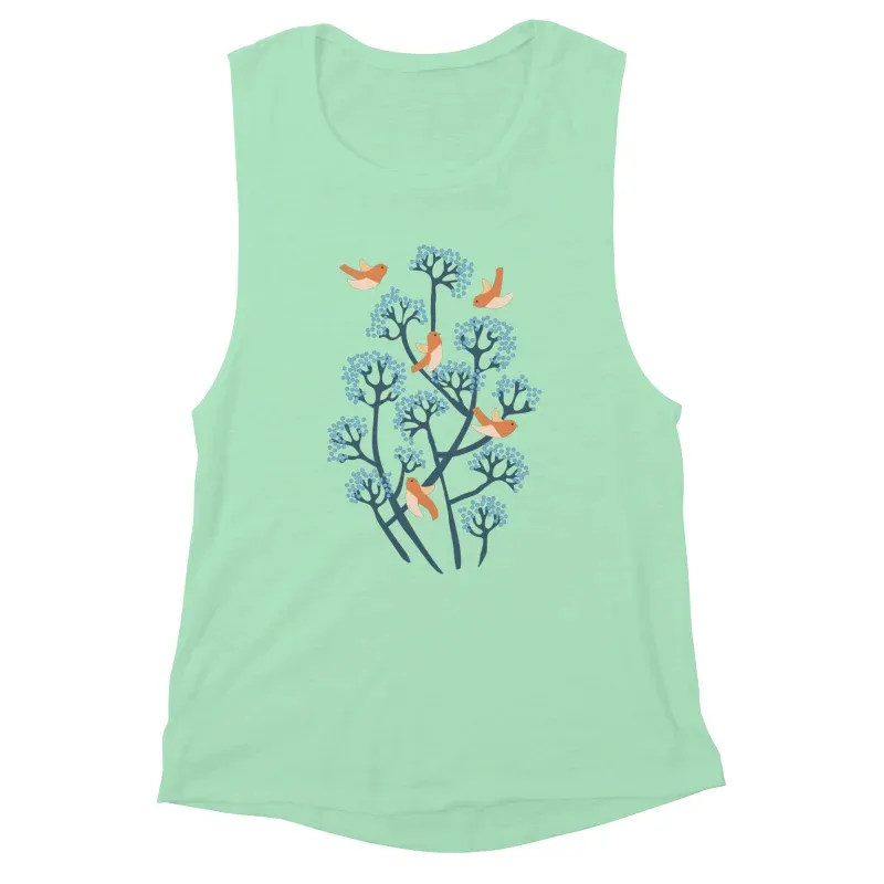 Birds Mint Tank