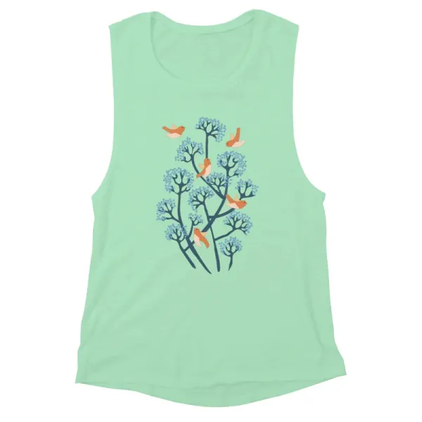Birds Mint Tank