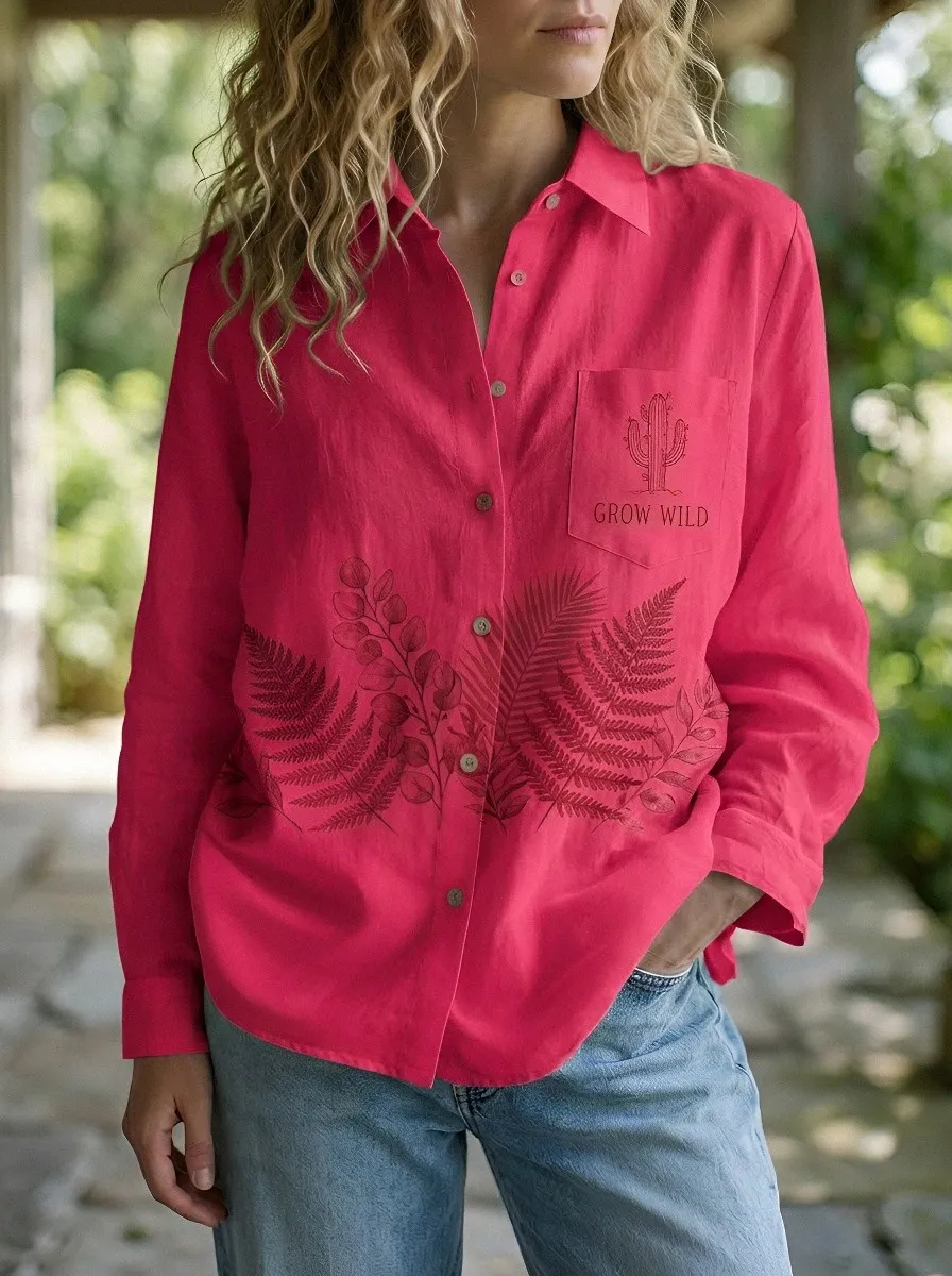 Nature Lover Cactus Casual Shirt