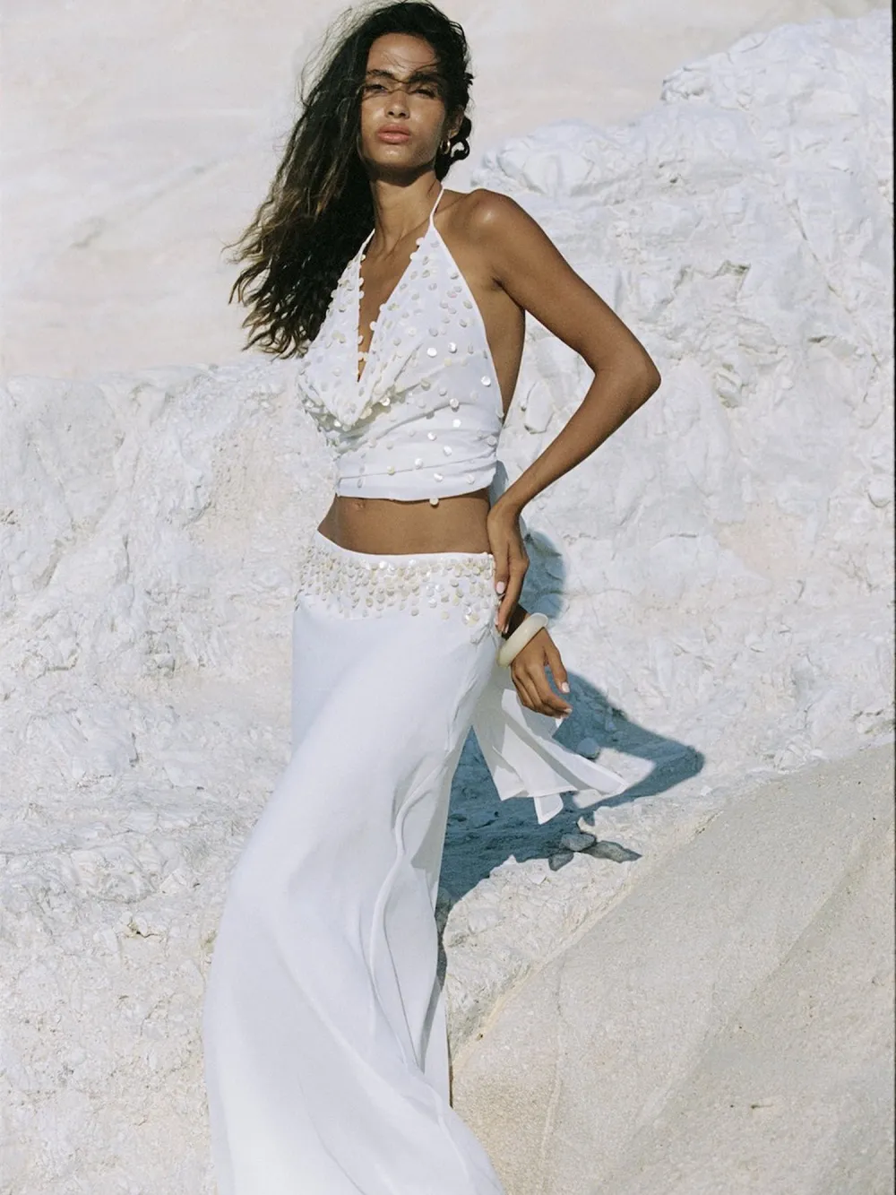 Savannah Sequin Tulle Maxi Skirt Set