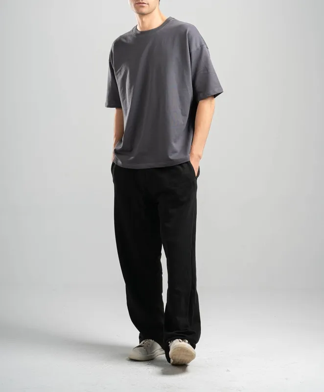 Black Relaxed Fit Sweatpants