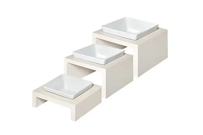 Wooden Single Pet Feeder