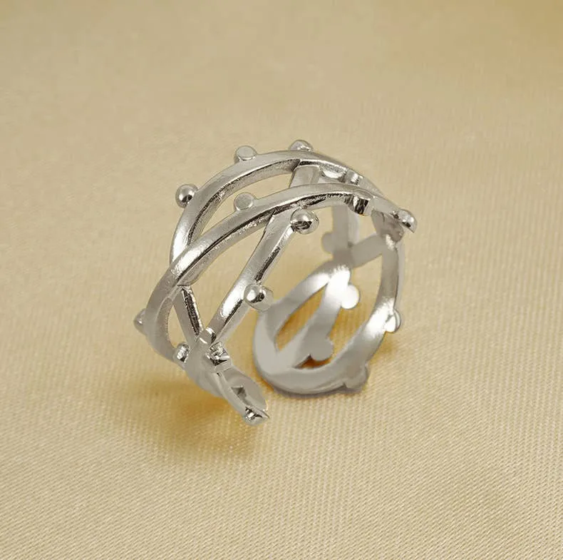 Metal Geometric Band Ring