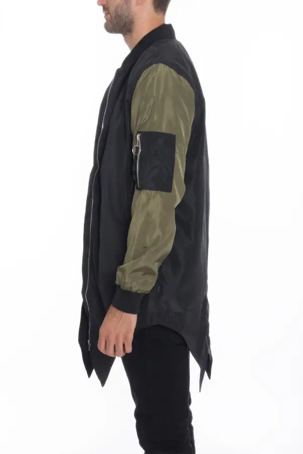 Men's Casual Windbreaker Satin Jacket