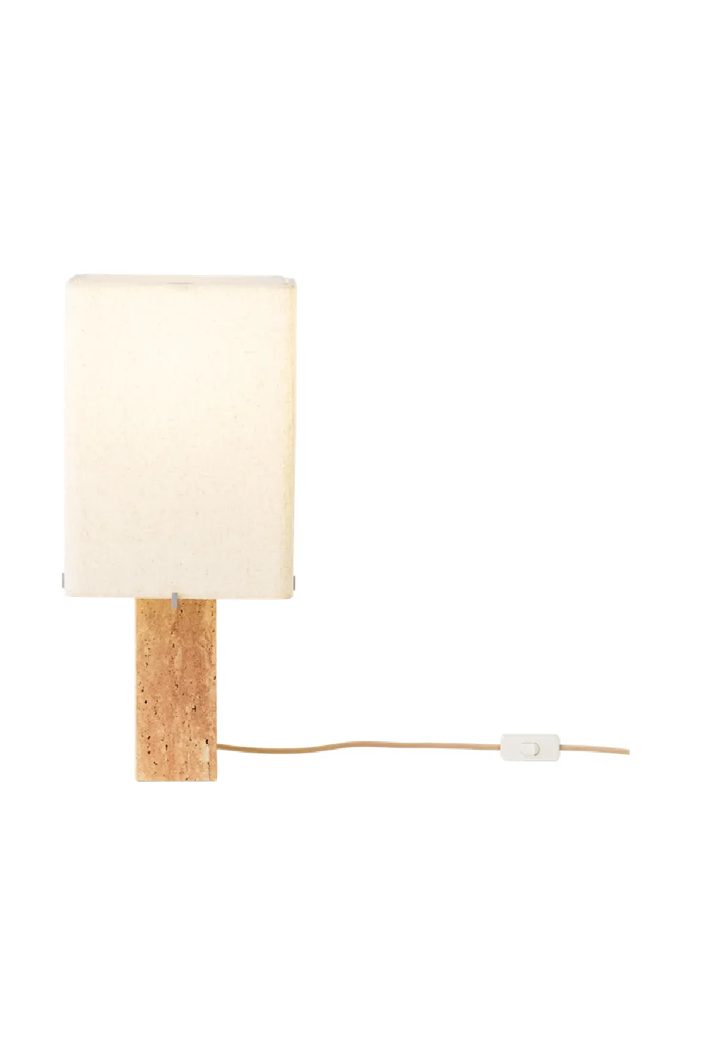 Travertine Base Table Lamp