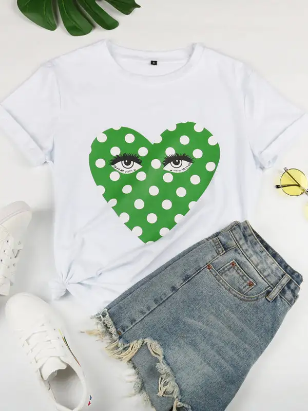 Tailored Round-Neck Short-Sleeve Knit Cotton T-Shirt