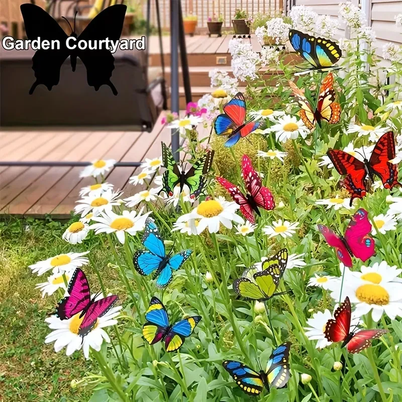 Vibrant Butterfly Plant Decor