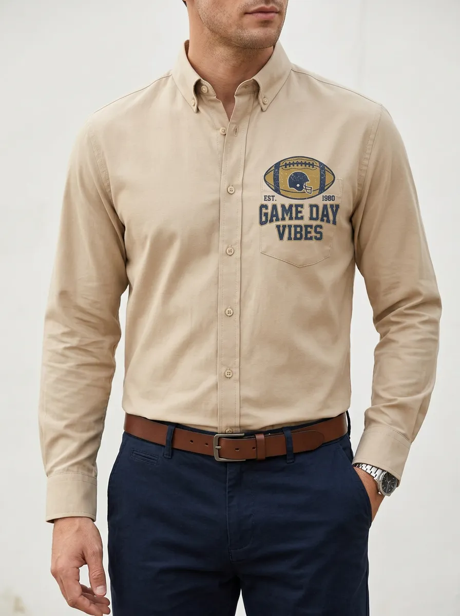 Football Graphic Casual Shirt