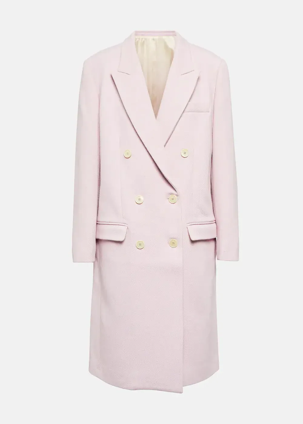 Buttons Front Solid Coat