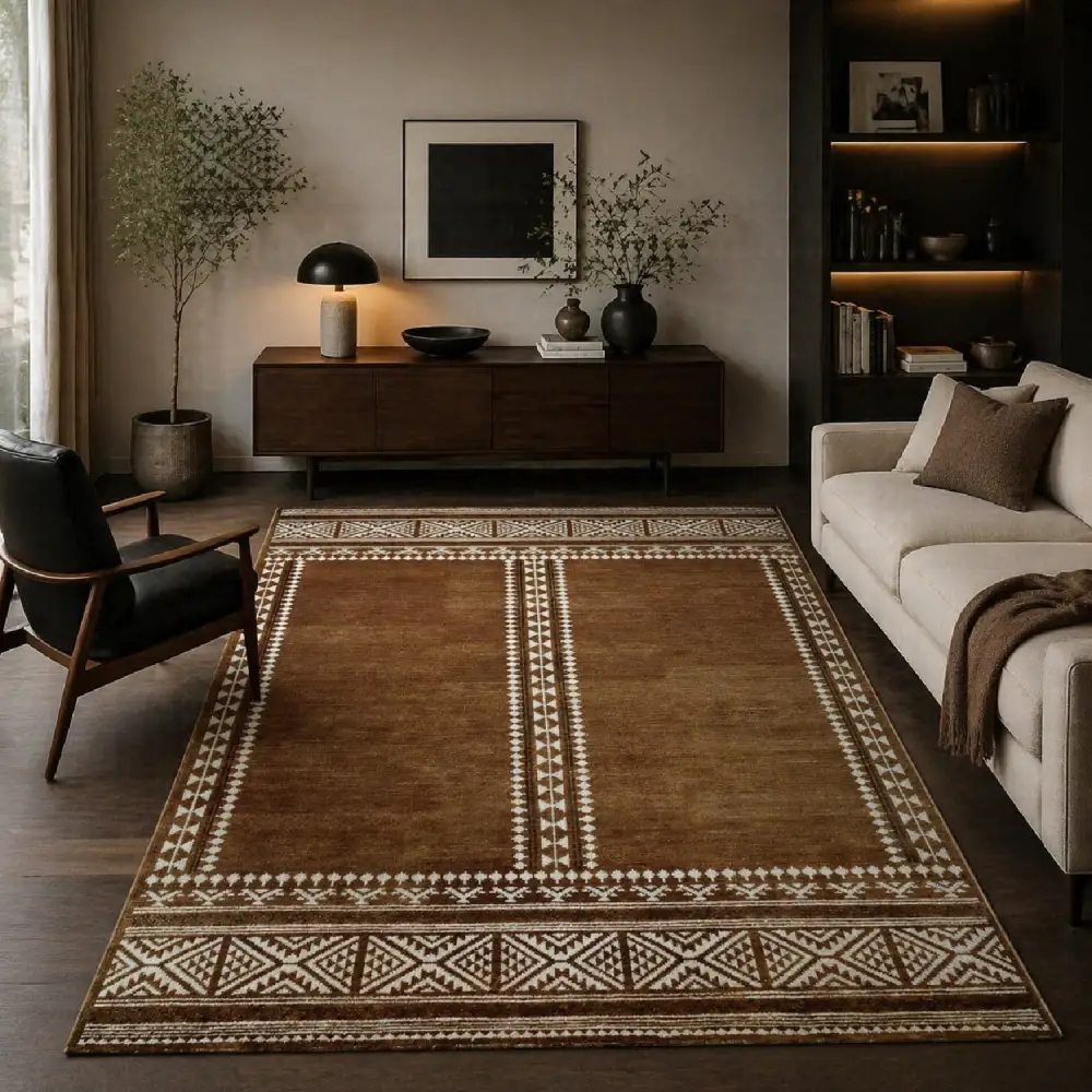 Wool Blend Printed Carpet