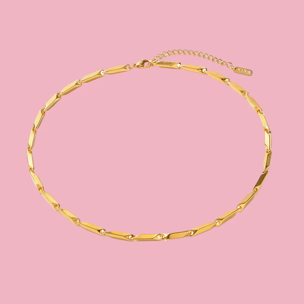 Classic Linked Minimal Everyday Necklace