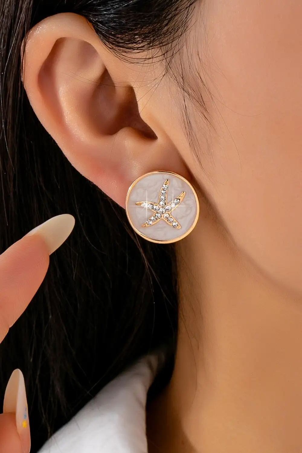 Starfish Medallion Stud arrings