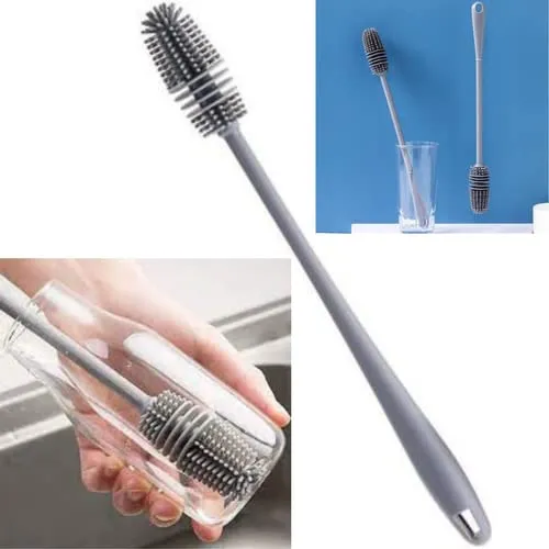Silicone Bottle Cup Test Tube Cleaning Soft Silicone Brush