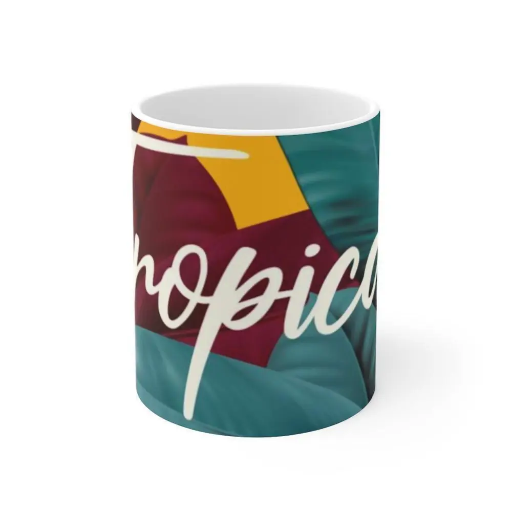 Porcelain Tropical Drinkware Set