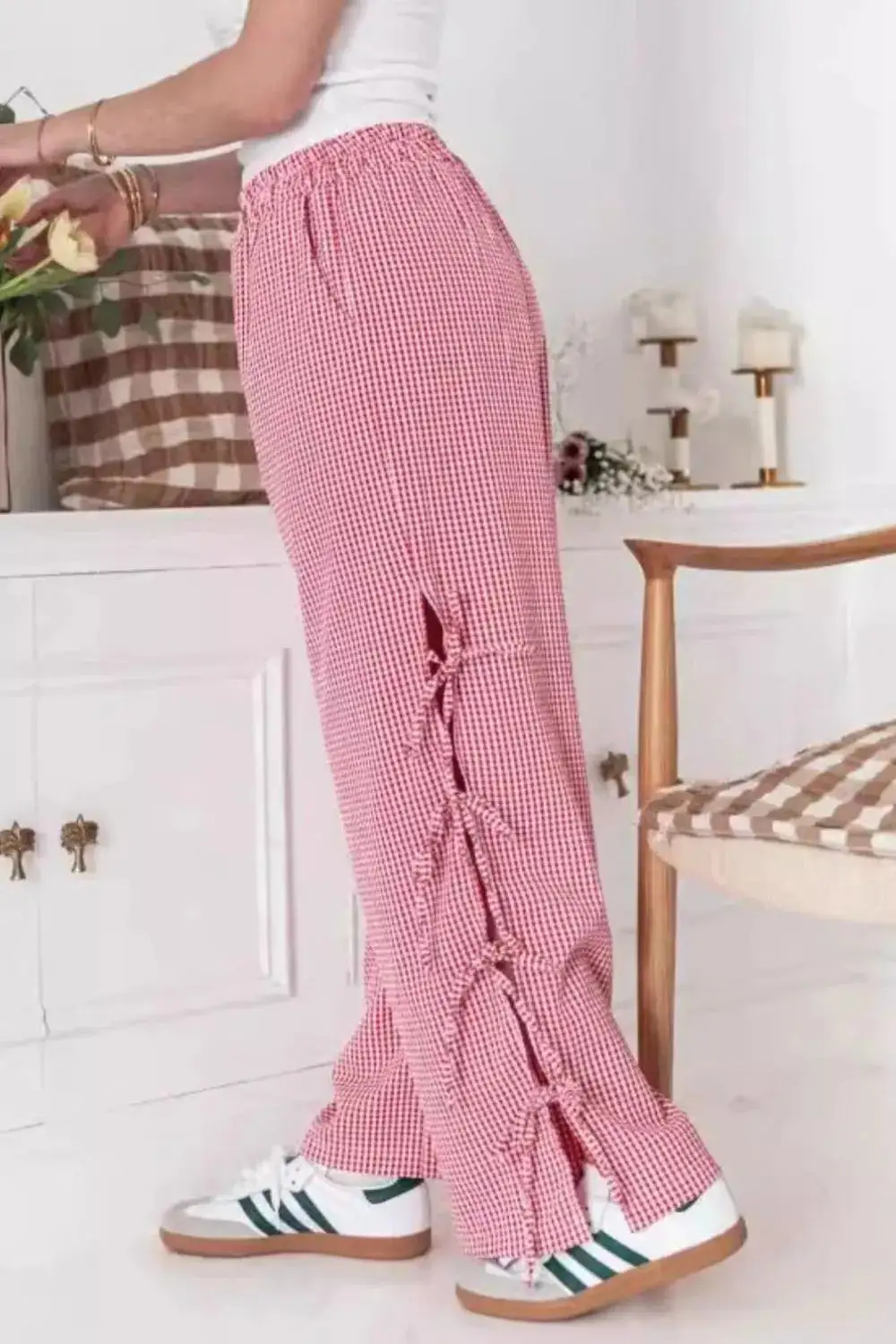 Everyday Tie Waist Tie Detail Pants